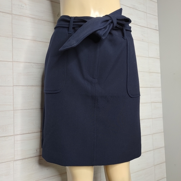 Loft Petite Tie Waist Pocket Skirt - Picture 1 of 8
